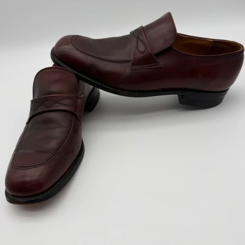 Vintage Executive Imperial O'Sullivan Men's Brown Leather Loafers Size 10 B